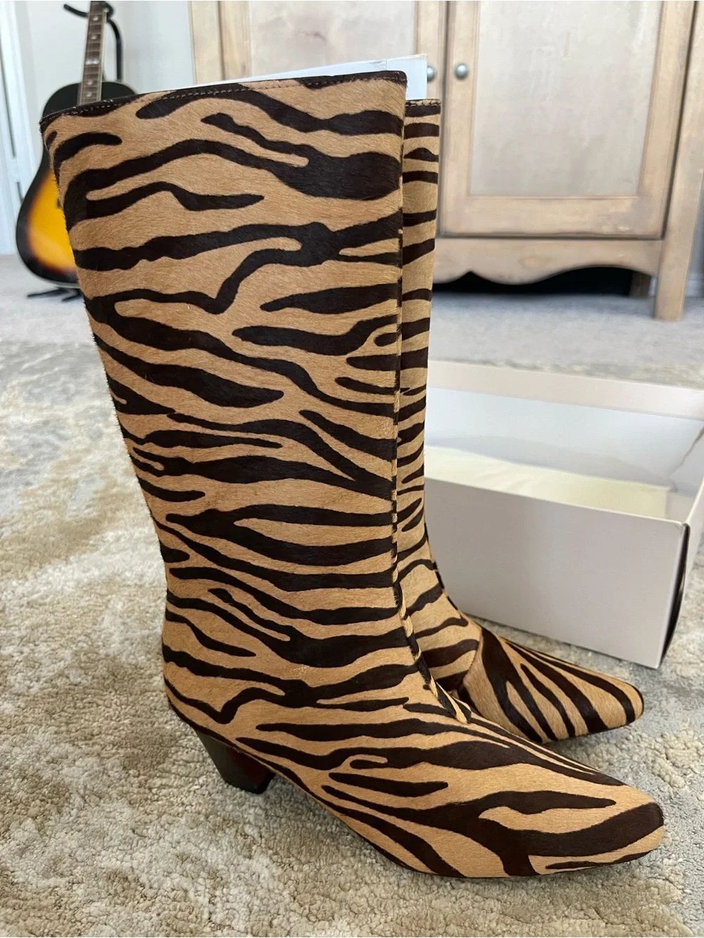 Loeffler Randall zebra boots